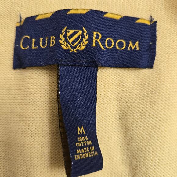 Club Room Men Vtg Y2K Preppy Estate Ivy League Golf Argyle V Neck Sweater Vest M - Picture 6 of 9